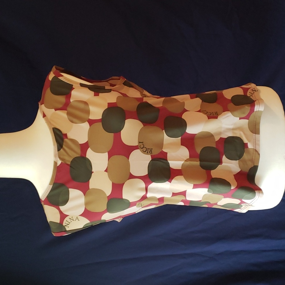Ninna Ricci Multi Colored Dots Blouse.